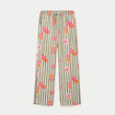 Pantalon large taille standard blanc femme