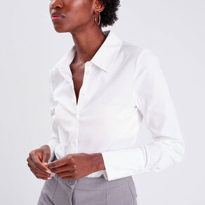 chemise manches longues ecru femme Chemise manches longues ecru femme