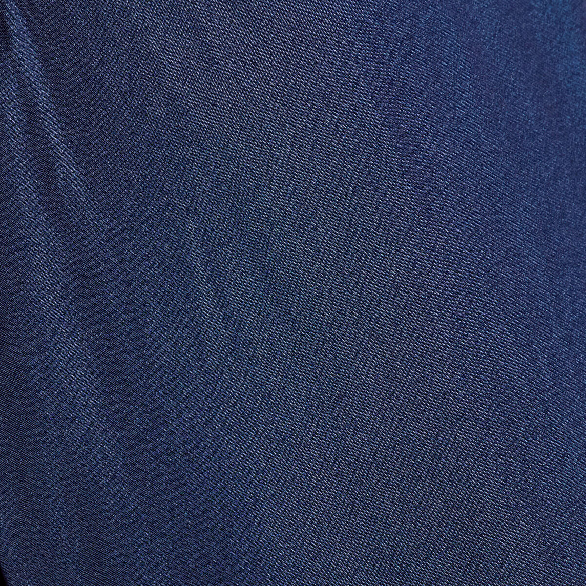 Jupe longue évasée satin bleu marine femme