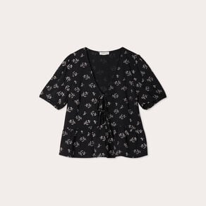 blouse noeuds devant noir femme Blouse noeuds devant noir femme