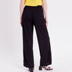 Pantalon large noir femme
