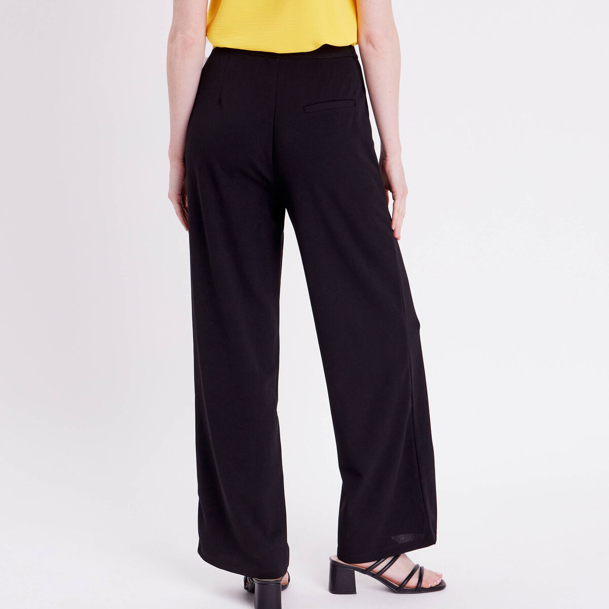 Pantalon large noir femme