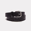 Ceinture folk ajourée noir femme