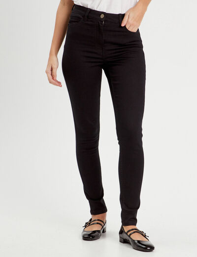 Jeans skinny push-up denim noir femme