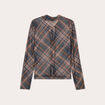Blouse avec noeuds marron foncé femme