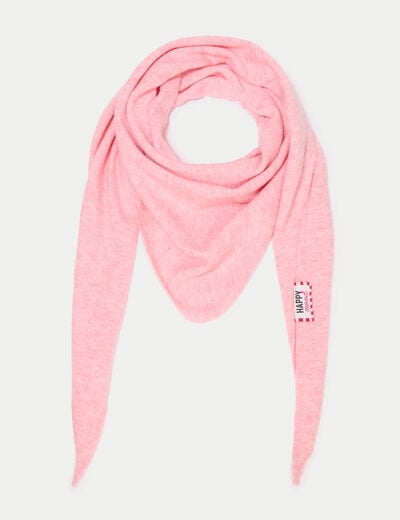 Foulard rose clair femme