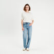 Pull manches courtes clous ecru femme