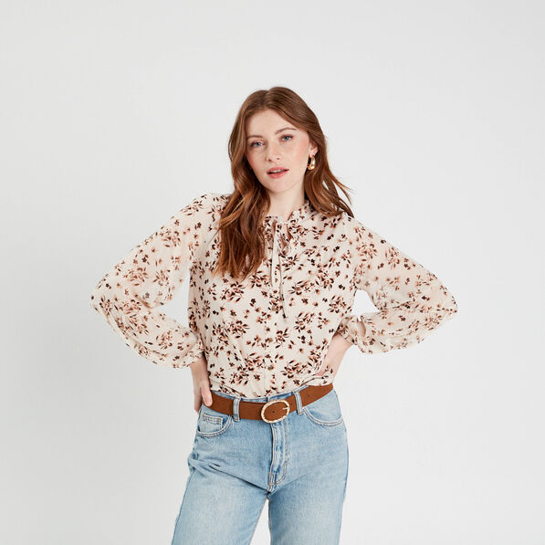 blouse manches longues blanc femme Blouse manches longues blanc femme