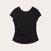T-shirt manches courtes noir femme