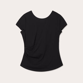 T-shirt manches courtes noir femme