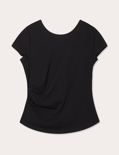 T-shirt manches courtes noir femme
