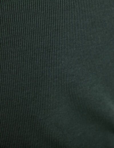 Débardeur détails dentelle vert foncé femme