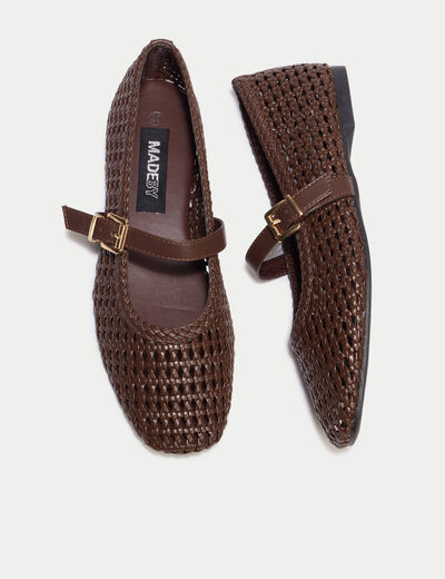Ballerines marron femme