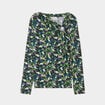 Blouse manches longues anneau vert femme