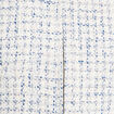 Veste courte oversize zippée blanc femme
