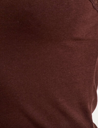 Débardeur sans manches marron foncé femme
