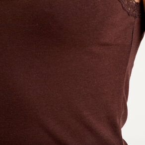 debardeur sans manches marron fonce femme Débardeur sans manches marron foncé femme