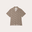 Chemise manches courtes ecru femme
