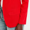 Veste blazer cintr&eacute;e rouge femme