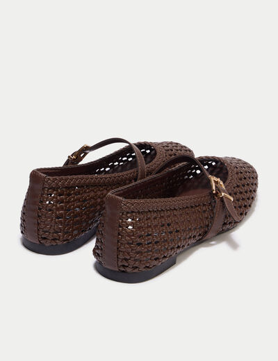 Ballerines marron femme
