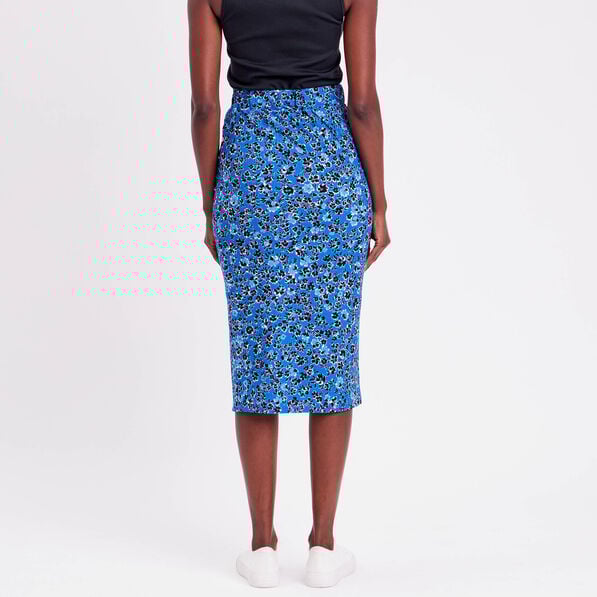jupe moulante drapee bleu femme Jupe moulante drapée bleu femme