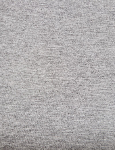 Top ajust&eacute; sans manches col bateau gris clair femme