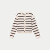 Gilet manches longues ecru femme