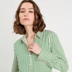 Chemise manches longues vert fluo femme