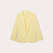 Veste blazer cintrée jaune clair femme