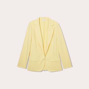 veste blazer cintree jaune clair femme Veste blazer cintrée jaune clair femme