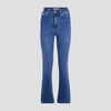 jeans flare taille haute denim stone femme
