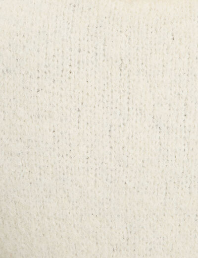 Pull sans manches ecru femme