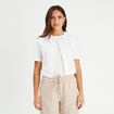 Gilet sans manches ecru femme