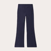 Pantalon bootcut &agrave; pont bleu marine femme