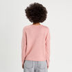Gilet manches longues rose pastel femme