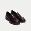 Mocassins bordeaux femme