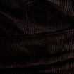 Robe trapèze velours zippée noir femme