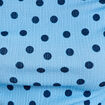 Top pliss&eacute; col bardot sans manches bleu ciel femme