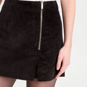 jupe short moulante velours noir femme Jupe-short moulante velours noir femme