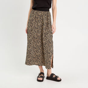 jupe longue evasee beige femme Jupe longue évasée beige femme