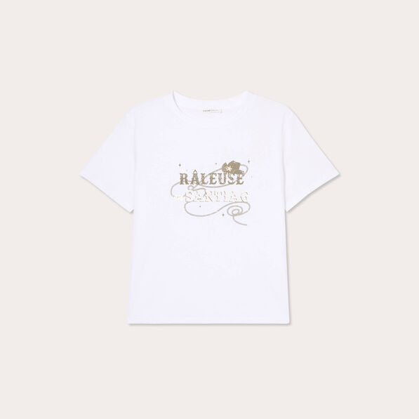 t shirt manches courtes blanc femme T-shirt manches courtes blanc femme
