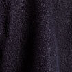 Veste boutonnée bouclette bleu marine femme
