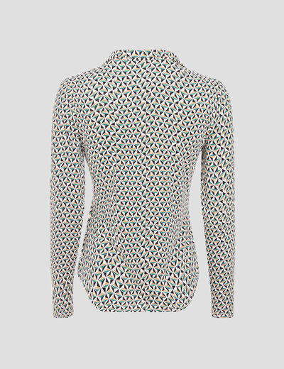Blouse Charlotte - manches longues blanc femme