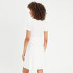Robe empire évasée ecru femme
