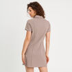 Robe patineuse zipp&eacute;e beige femme