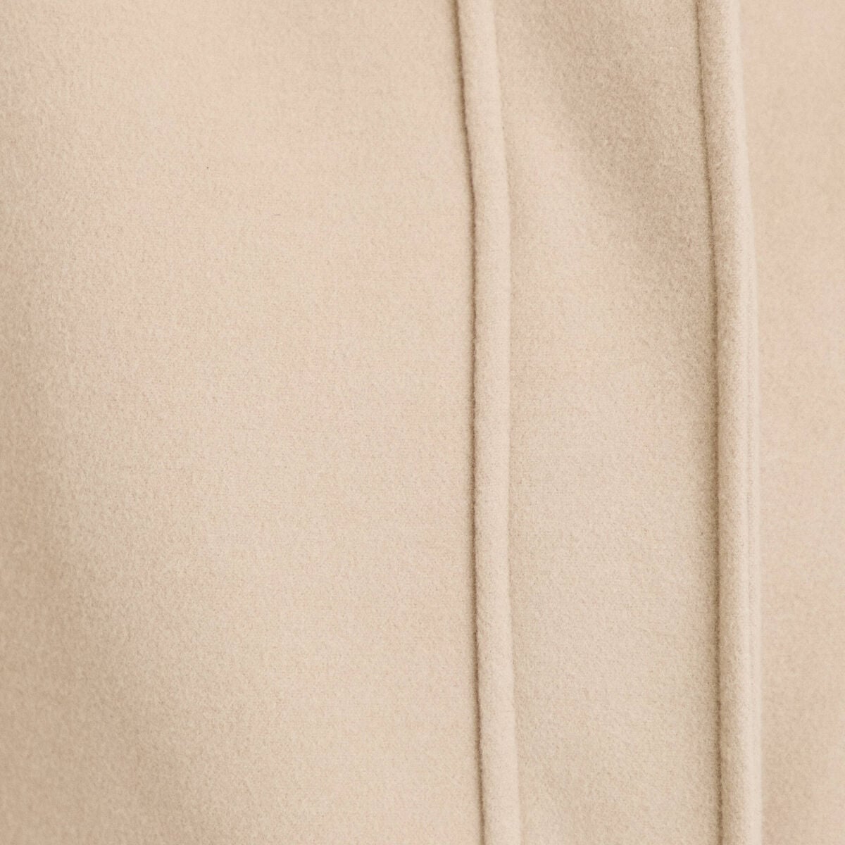 Manteau mi-long &agrave; capuche beige femme