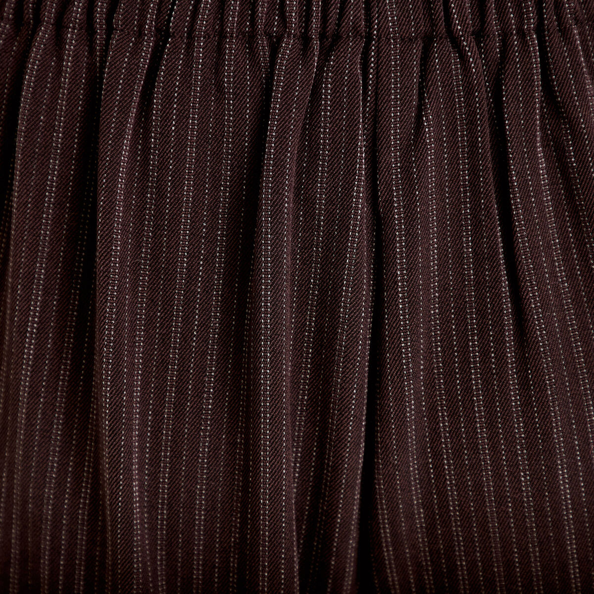 Pantalon bouffant taille standard marron femme