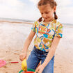 T-shirt enfant mixte manches courtes blanc femme