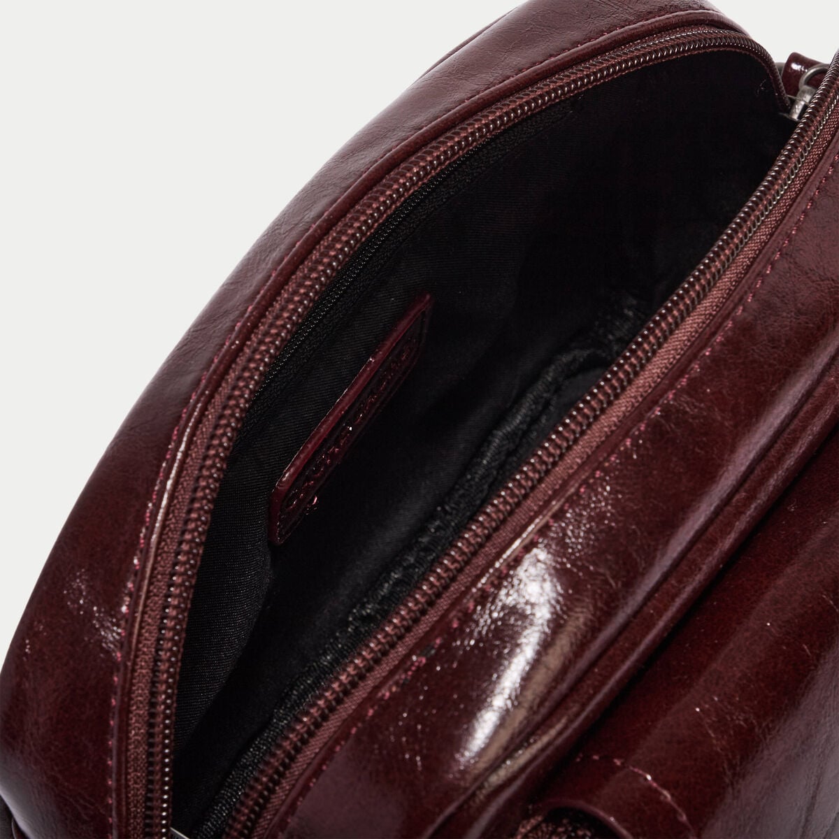 Sac similicuir bordeaux femme
