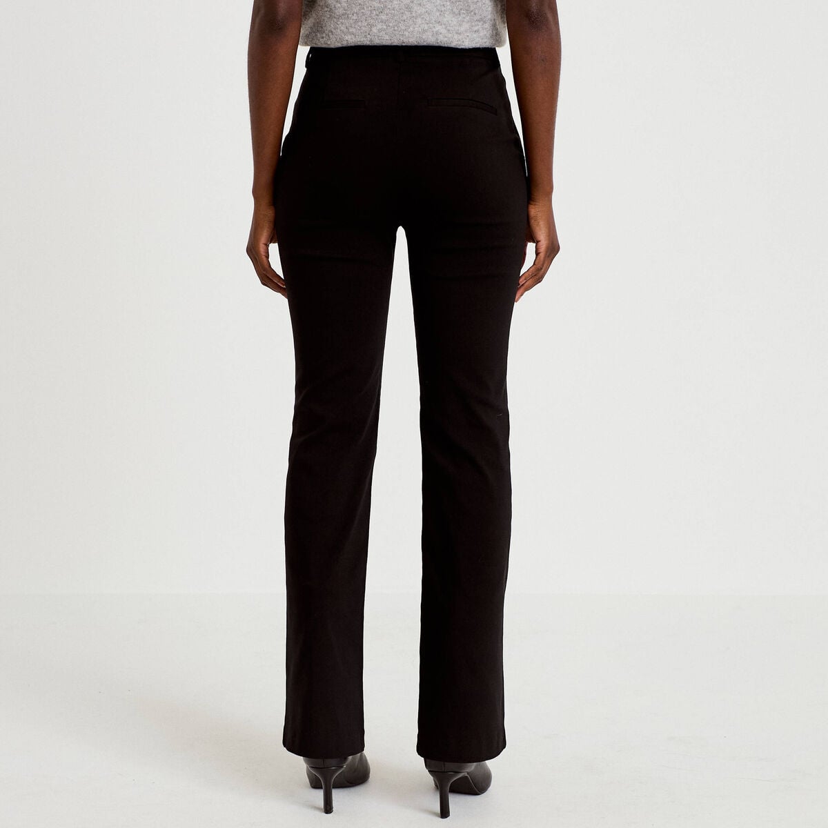 Pantalon taille haute noir femme
